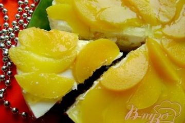 фото рецепта Сливочно-творожный торт «Peach Cream»