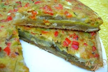 фото рецепта Закусочный пирог Три перца