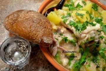 фото рецепта Тушёная картошка с курицей