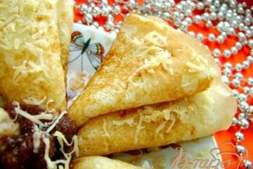 фото рецепта Вкусные сырные блины
