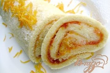 фото рецепта Рулет с необычным джемом
