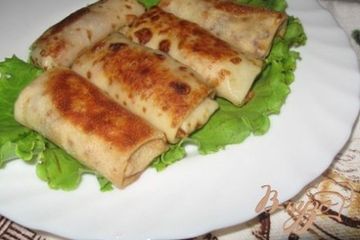фото рецепта Блинчики с мясом.