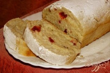 фото рецепта Десертный хлеб с изюмом и вишней