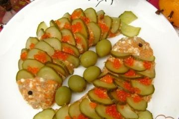 фото рецепта Праздничная закуска из сельди Рыбки