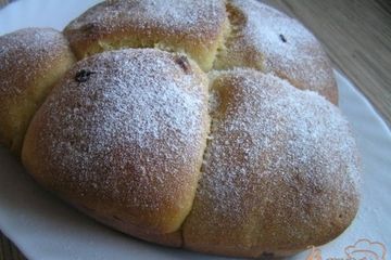 фото рецепта Кукурузные булочки с курагой