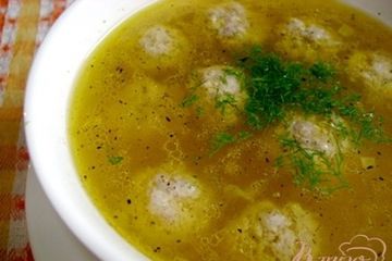фото рецепта Суп с тыквой и фрикадельками