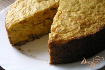 фото рецепта Морковный пирог с орехами