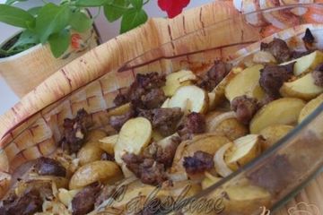 фото рецепта Свинина в чесночном маринаде с картофелем в духовке