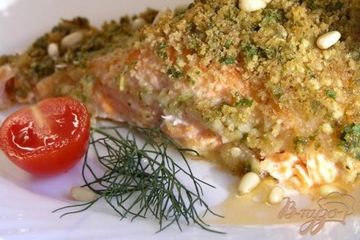 фото рецепта Пикантная форель с кедровыми орешками