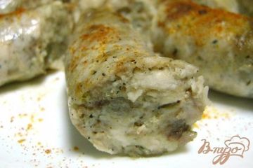 фото рецепта Домашняя мясная колбаса