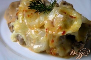 фото рецепта Язык, запеченный под сыром