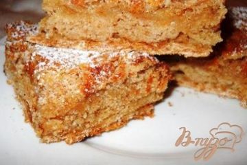 фото рецепта Яблочный венгкрский пирог Лентяйка