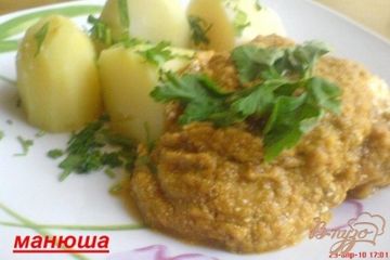 фото рецепта Курица в кабачковой икре