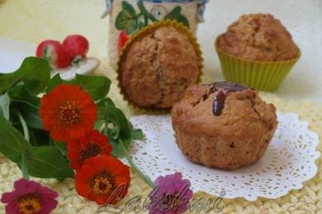 фото рецепта Кексы с овсяными хлопьями и изюмом
