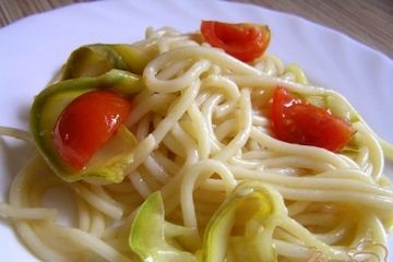 фото рецепта Спагетти с цуккини и черри