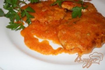 фото рецепта Куриные рубленные котлеты под соусом