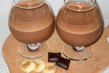 фото рецепта Бананово-шоколадный коктейль