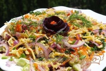 фото рецепта Свекольный карпаччо с овощами