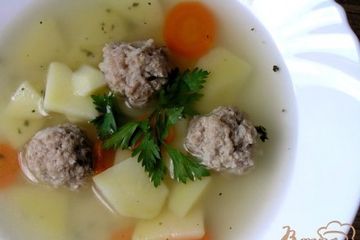 фото рецепта Суп с мясными шариками