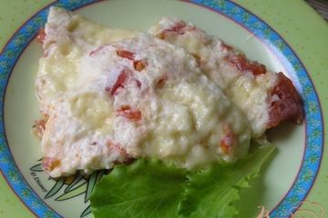 фото рецепта Омлет с сыром и помидорами