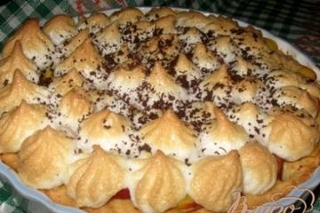 фото рецепта Пирог с персиками Дар лета