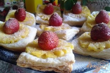 фото рецепта Ананасные слойки