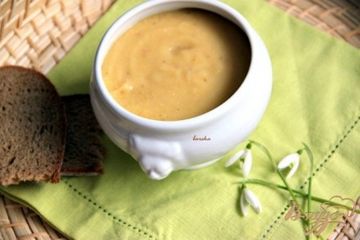 фото рецепта Постный гороховый суп-пюре с корешками