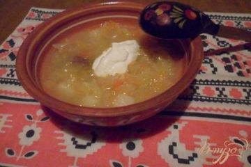фото рецепта Щи из квашеной капусты с картофелем Отцовские