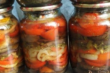 фото рецепта Баклажаны с помидорами и болгарским перцем