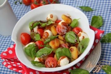 фото рецепта Салат Gnocchi - Caprese