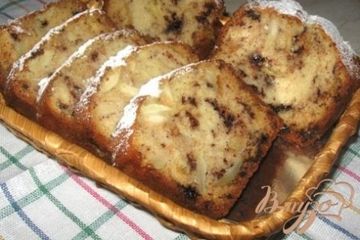 фото рецепта Кекс с яблоками и шоколадом