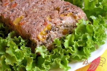 фото рецепта Мясной террин с овощами и каперсами