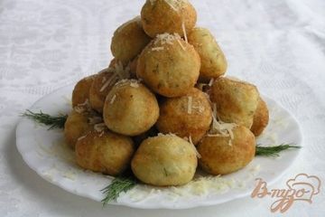 фото рецепта Творожные шарики с сыром и зеленью