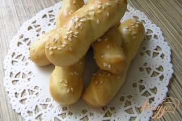 фото рецепта Апельсиновое печенье с кунжутом