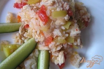 фото рецепта Быстрый плов с курицей и овощами