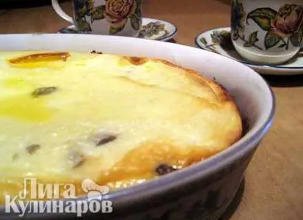 Запеканка манная с фруктами