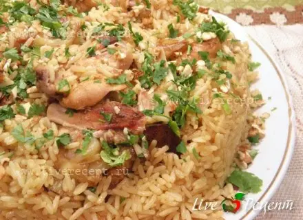 Маклюбе (маглюбэ) с курицей