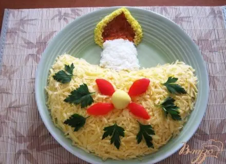 Салат Горящая свеча