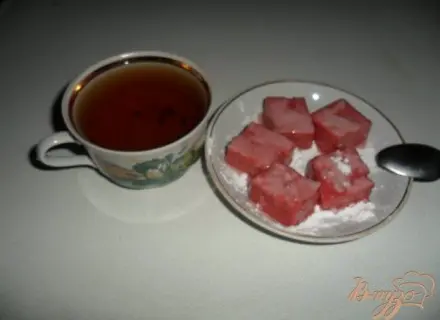 Клубнчный рахат-лукум