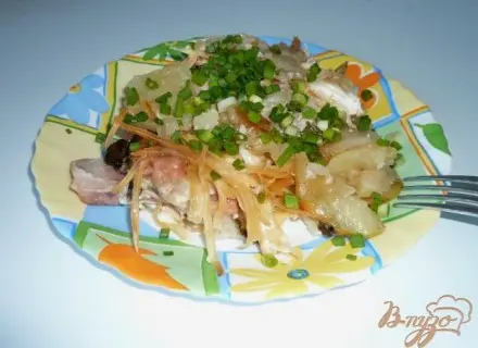 Свининка с картофелем и лучком