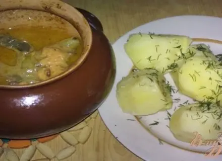 Печень в горшочке Тарас Бульба