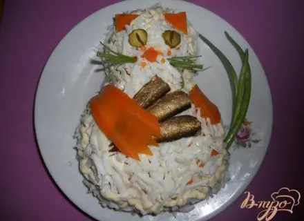 Салат Удачная рыбалка