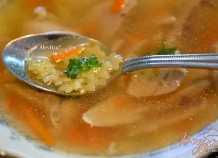 Куриный суп с звездочками