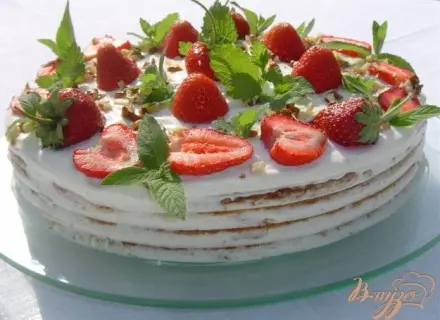 Торт Клубничка на дереве (Baumkuchen)