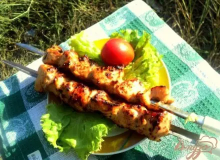 Шашлык из куриного филе