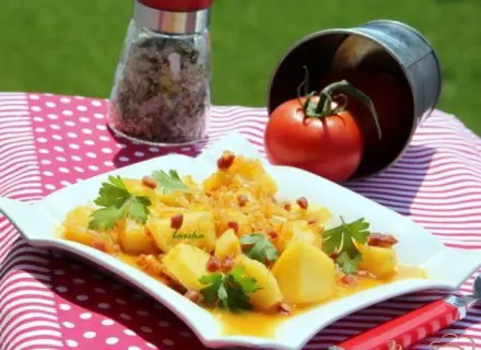 Гуляш из картофеля goulash on poor