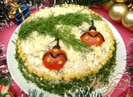 Салат Еловая веточка